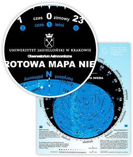 Obrotowa Mapa Nieba - Wydanie specjalne na zlecenie Uniwersytetu Jagiellońskiego w Krakowie