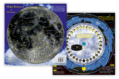 Mapa Księżyca & Selenogram, autor: Paweł Matys