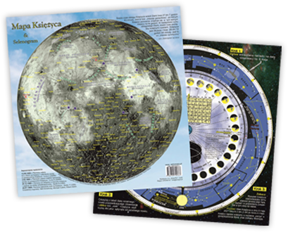 Mapa Księżyca & Selenogram, autor: Paweł Matys