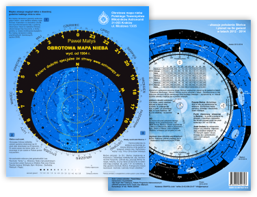 Obrotowa Mapa Nieba - wersja foliowana, autor: Paweł Matys